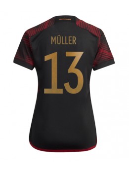 Deutschland Thomas Muller #13 Auswärtstrikot für Frauen WM 2022 Kurzarm